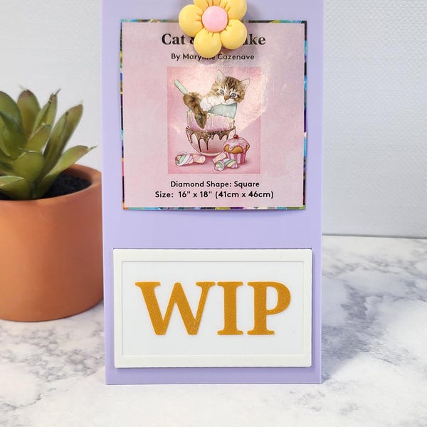 Spring Macarons Diamond Painting Image Holder | Made To Order | Aesthetic Diamond Painting Image Holder | Picture Holder