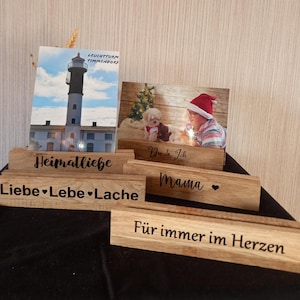 Bilderhalter Fotohalter Bilderrahmen mit Spruch besondere Dekorationsidee für dein Zuhause