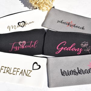 Kosmetiktasche / Mädelskram / Krimskram / Gedöns / Tussibeutel / Schnickschnack / Firlefanz