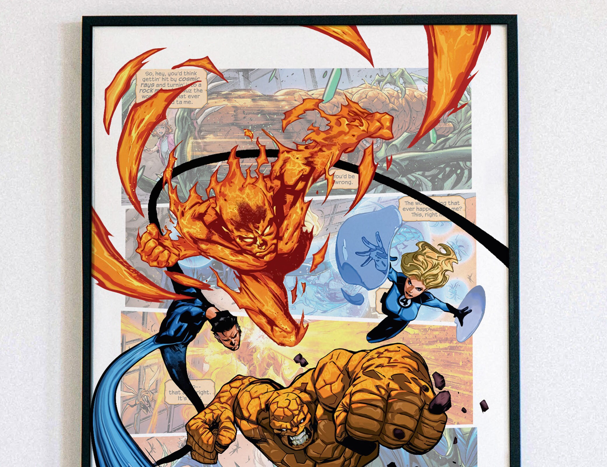 Fantastic four poster - Etsy 日本