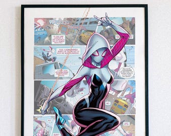 スパイダーグウェン アートプリント - オリジナルアートワーク