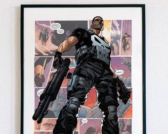 Jon Bernthal Punisher Superhero Poster: Printable Comic Art (Digital Download)