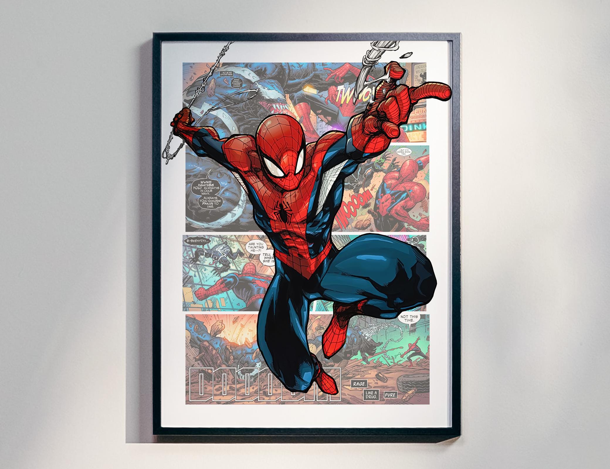 Spider man poster - Etsy 日本