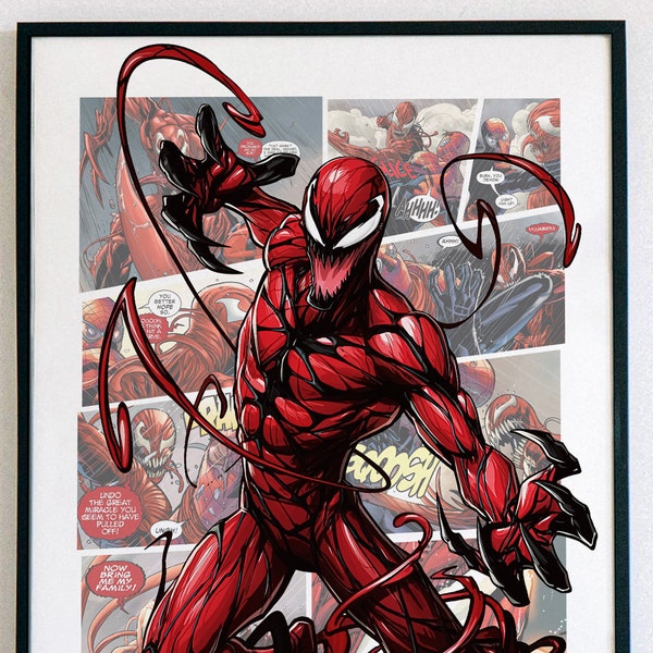 CARNAGE - Gemetzel Poster - Marvel Hero Poster - Superheld Poster - Instant Download - Digitaldruck - druckbare Wandkunst