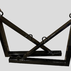 Pair of metal bondage suspension gallows brackets