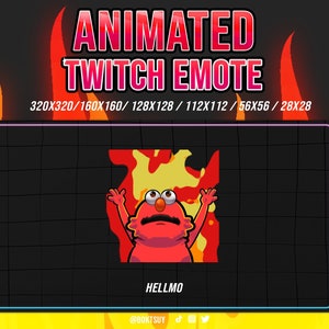 HELLMO Meme ANIMIERT und statisch EMOTE Twitch / Streamer / Youtube / Discord/