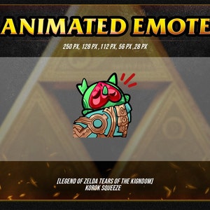 ZELDA KOROK SQUEEZE animated and static emote / Twitch / Streamer / Youtube / Discord/ Animated emotes / kick / tears of the kingdom