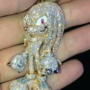 4.75 ct Diamond Cartoon Pendant iced out pendant Hip Hop Pendant Charm Pendant Christmas Iced Out Jewelry Mens With Out Chain