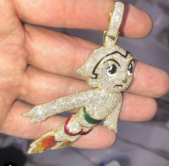 Iced out cartoon pendants deals
