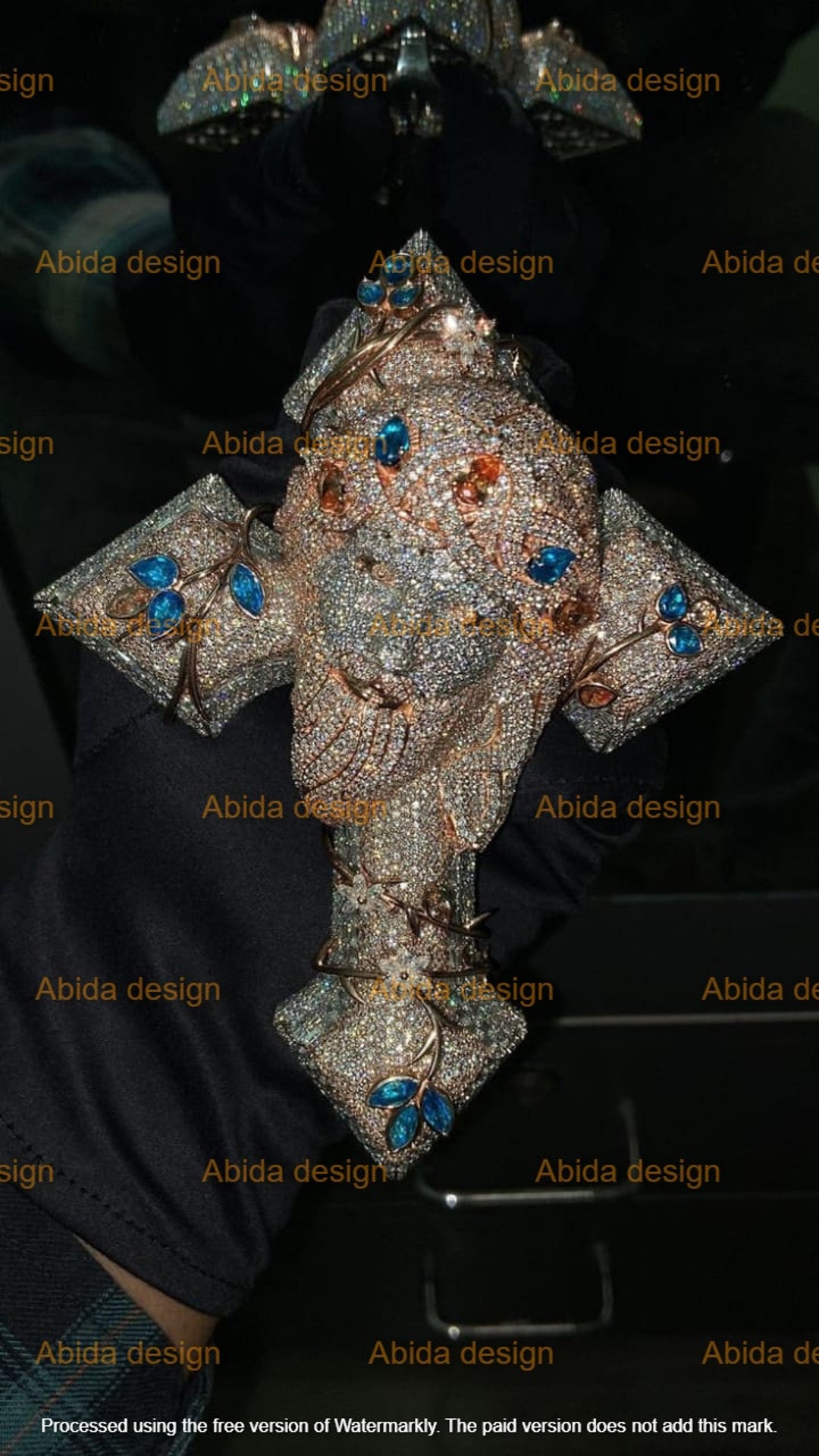 Crucifix Rapper Iced Cross Pendant, Jesus, Crucifix, Hip Hop Rapper Pendant, Cross ...
