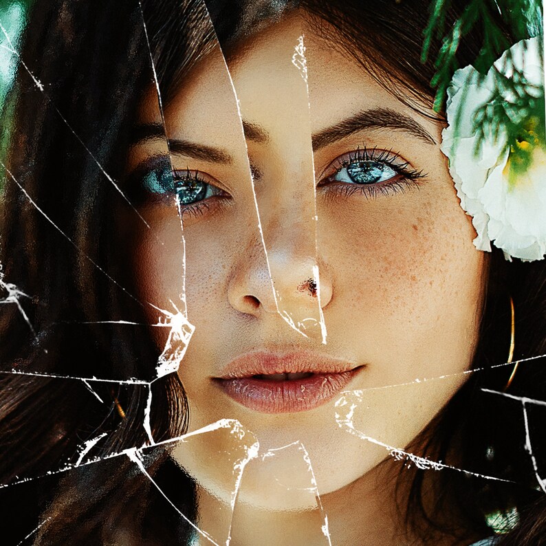 New 2023 Broken Glass Overlays, Premium Template, Glass Overlays