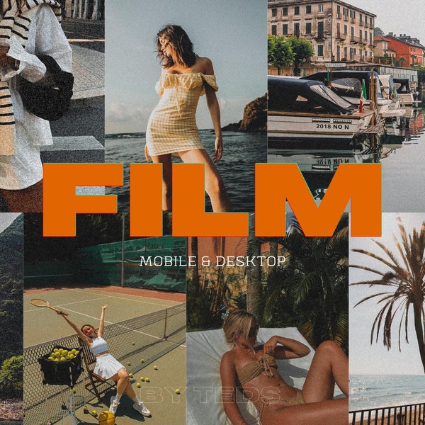 Lightroom Film Presets (new 2023), Retro Analog Preset, Film Instagram Filter, Vintage Grain presets, Film flash preset, lightroom film