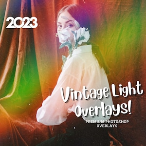 NEW 40 Vintage Light overlay, Rainbow Overlays, Overlay dust, Dusty light Overlays, Vintage Overlays, Psd Light, Transparant, PNG, JPG