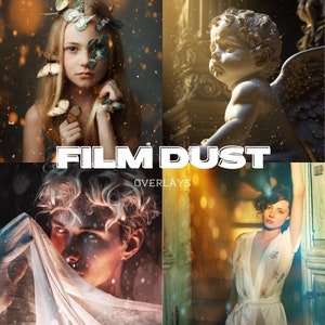 30+ FILM DUST Overlays in JPG, Dusty, Grain, Shine, Flare, Cover, Vintage, Dust filter, Cinematic dust, Floating, Bokeh Dust, Photoshop