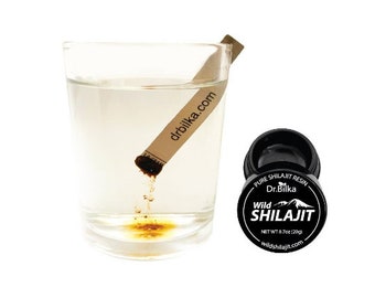 Resina Shilajit naturale (20 grammi) - Nutrienti vegetali al 100% per energia, concentrazione e vitalità; Ottima fonte di acidi fulvici e umici