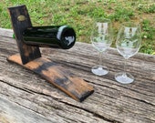 Vintage Weinhalter aus Fassdaube - Einzigartiges Geschenk für Weinliebhaber - handgefertigt aus Fassdaube - Dekoration rustikaler Charme