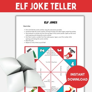 Scherzi sugli elfi Acchiappa-cootie, Scherzi di Natale per bambini, Cracker di Natale, Scherzi divertenti, Indovini di Natale, Attività artigianali di Natale
