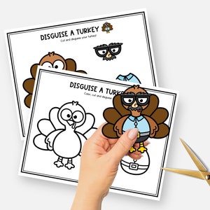 Disguise a Turkey, Mustache Man Disguise, Turkey in Disguise Project, Turkey Day Craft, Thanksgiving Bulletin Board, Disguise Worksheets