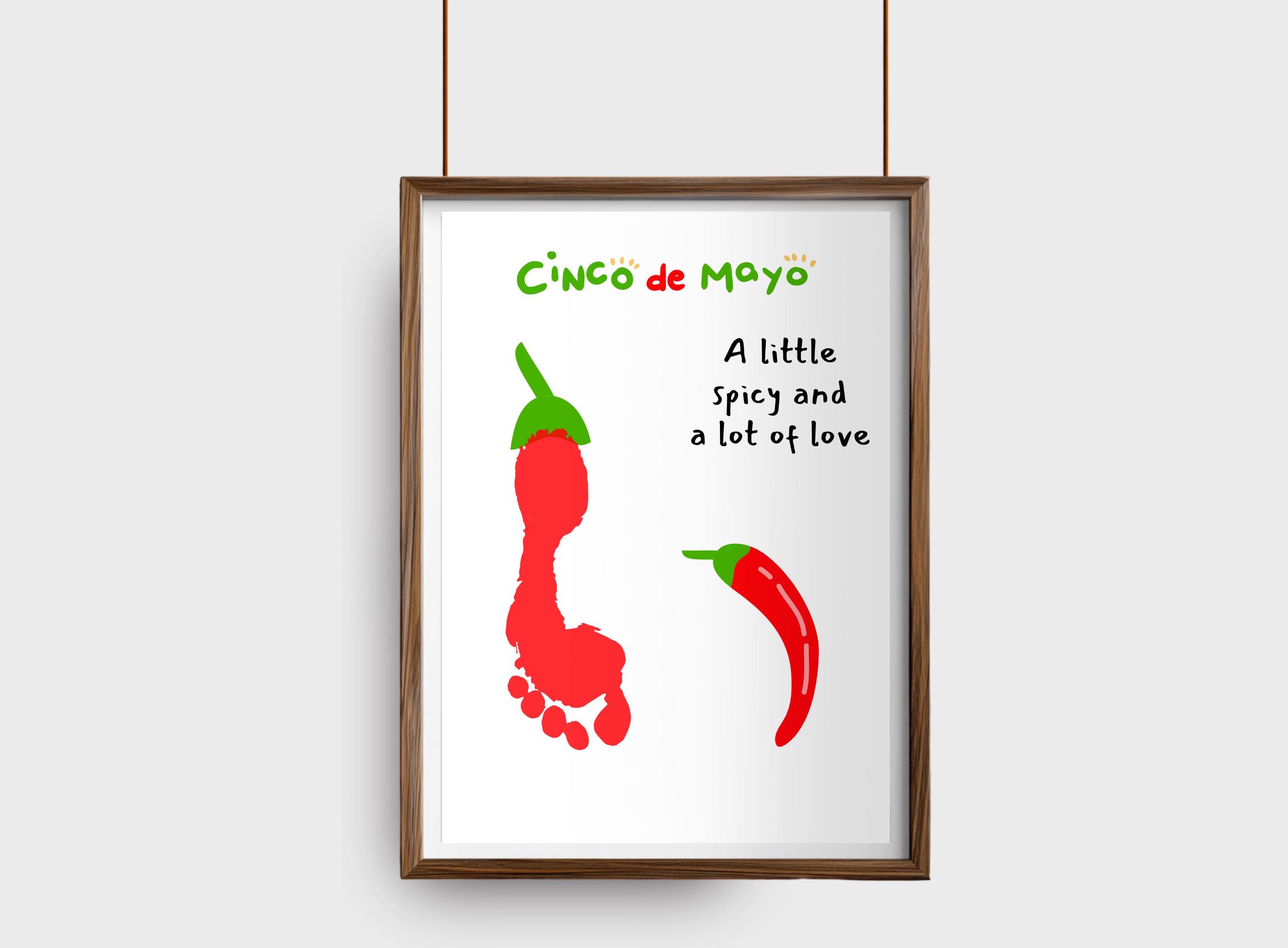 Cinco De Mayo Handprint Art, Chilli Mexican Fiesta Printable, Kids…