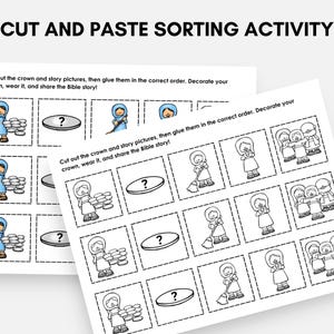 Parable of the Lost Coin Bible Crown, Printable Faith Sequencing ...