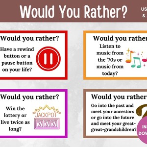 Dementia Would You Rather, Memory Game, Alzheimers Activities, Dementia ...