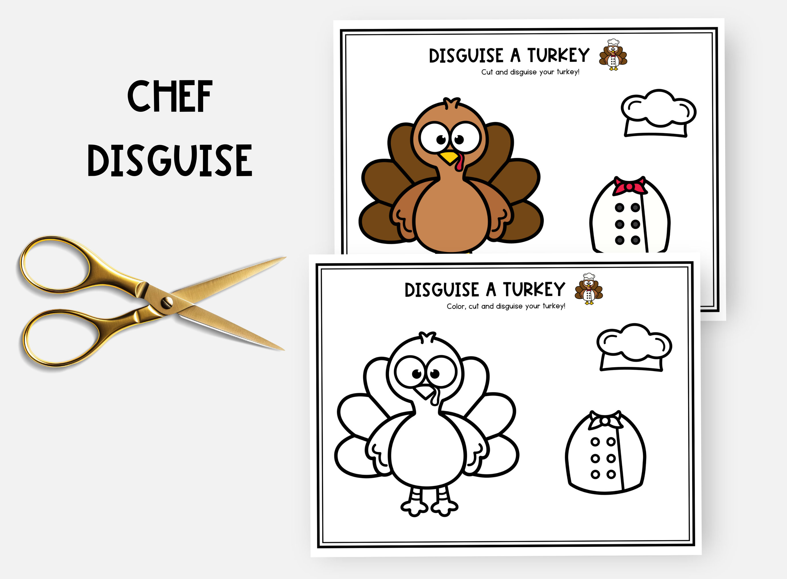 disguise a turkey, chef disguise, turkey in disguise project