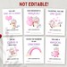 Printable Unicorn Valentine's Day Cards Fun School - Etsy