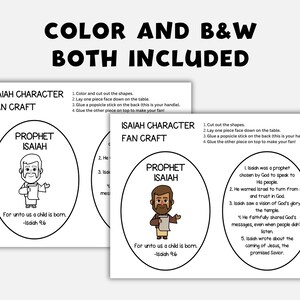 Prophet Isaiah, Printable Bible Verse Activity for Church, Sunday ...