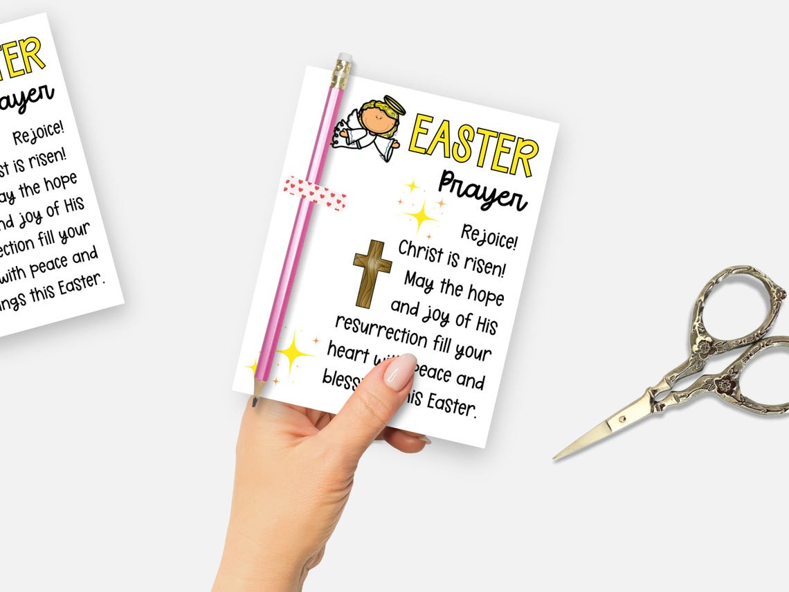 He is Risen Resurrection Tag, Christian Easter Tag, Printable Easter ...