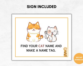 あなたの猫の名前は何ですか？子供と大人向けの猫パーティーゲーム、猫