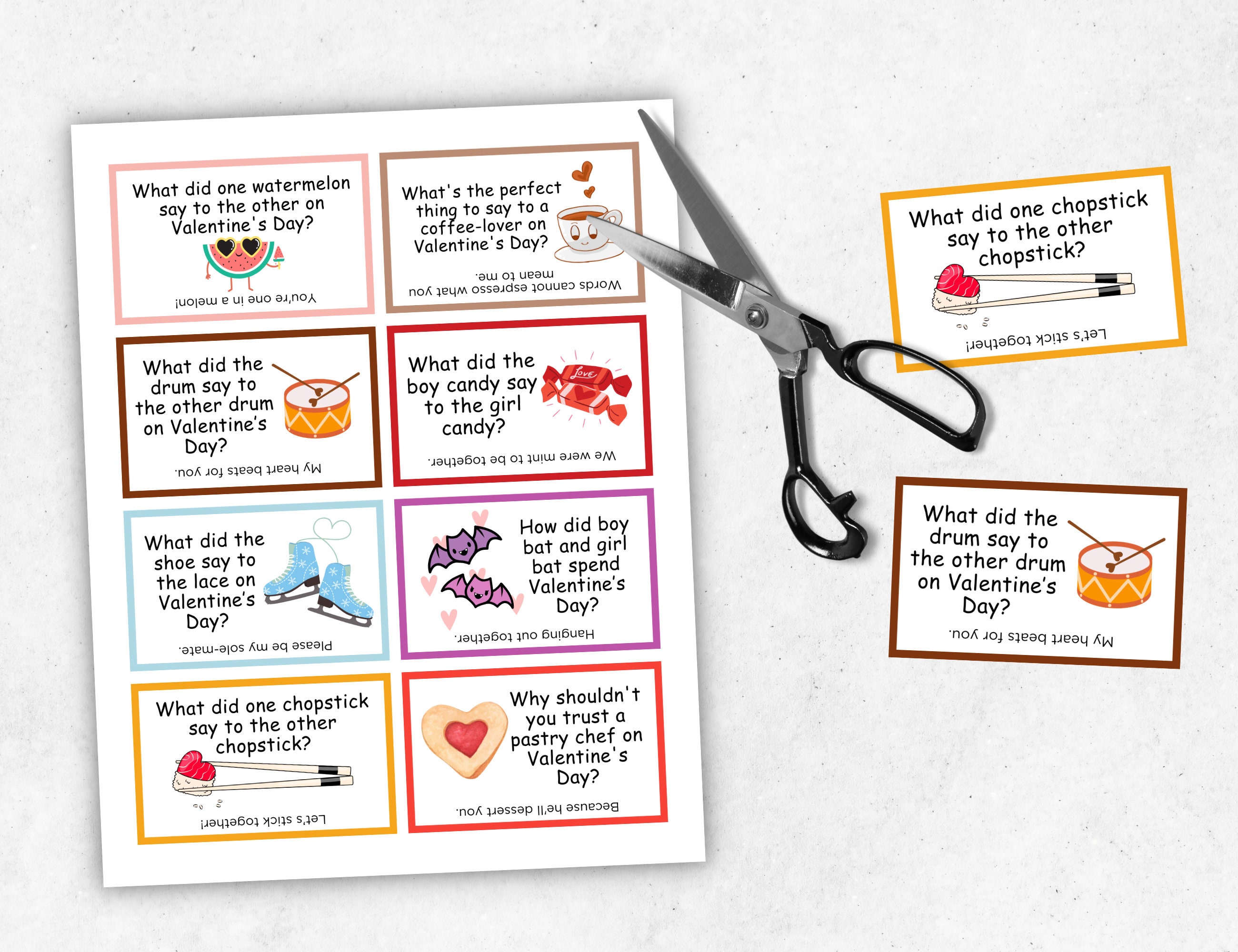 Love Note Riddles Valentines Jokes for Kids, 40 Punny Valentines Love Notes, Lunchbox ...