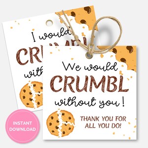 Crolleremmo senza di te, Etichette di apprezzamento per gli insegnanti, Etichette di apprezzamento per dipendenti, personale, medici e infermieri, Cartello per il tavolo dei dolcetti