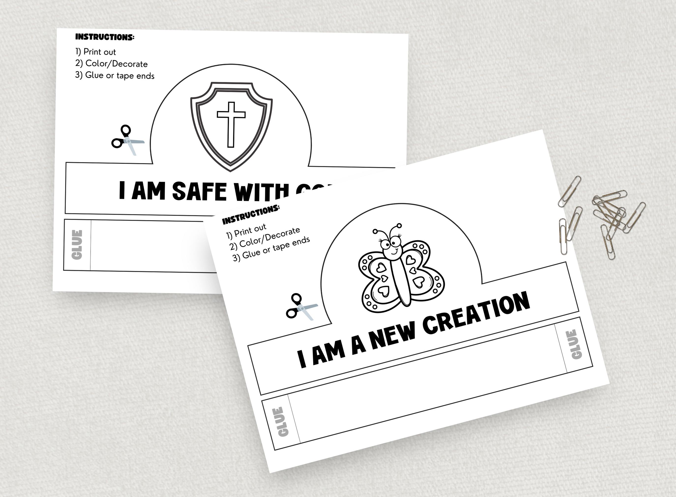 Who I Am in Christ, Identity in Christ Printable Bible Faith Crown ...