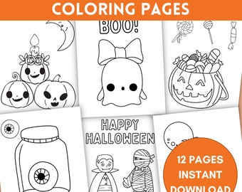 Coloriages D'Halloween, Feuilles À Colorier Pour Halloween Pour Enfants, Activité D'Halloween, Pages À Colorier, Coloriage Pour Tout-petits, Pages À Colorier Imprimables-12