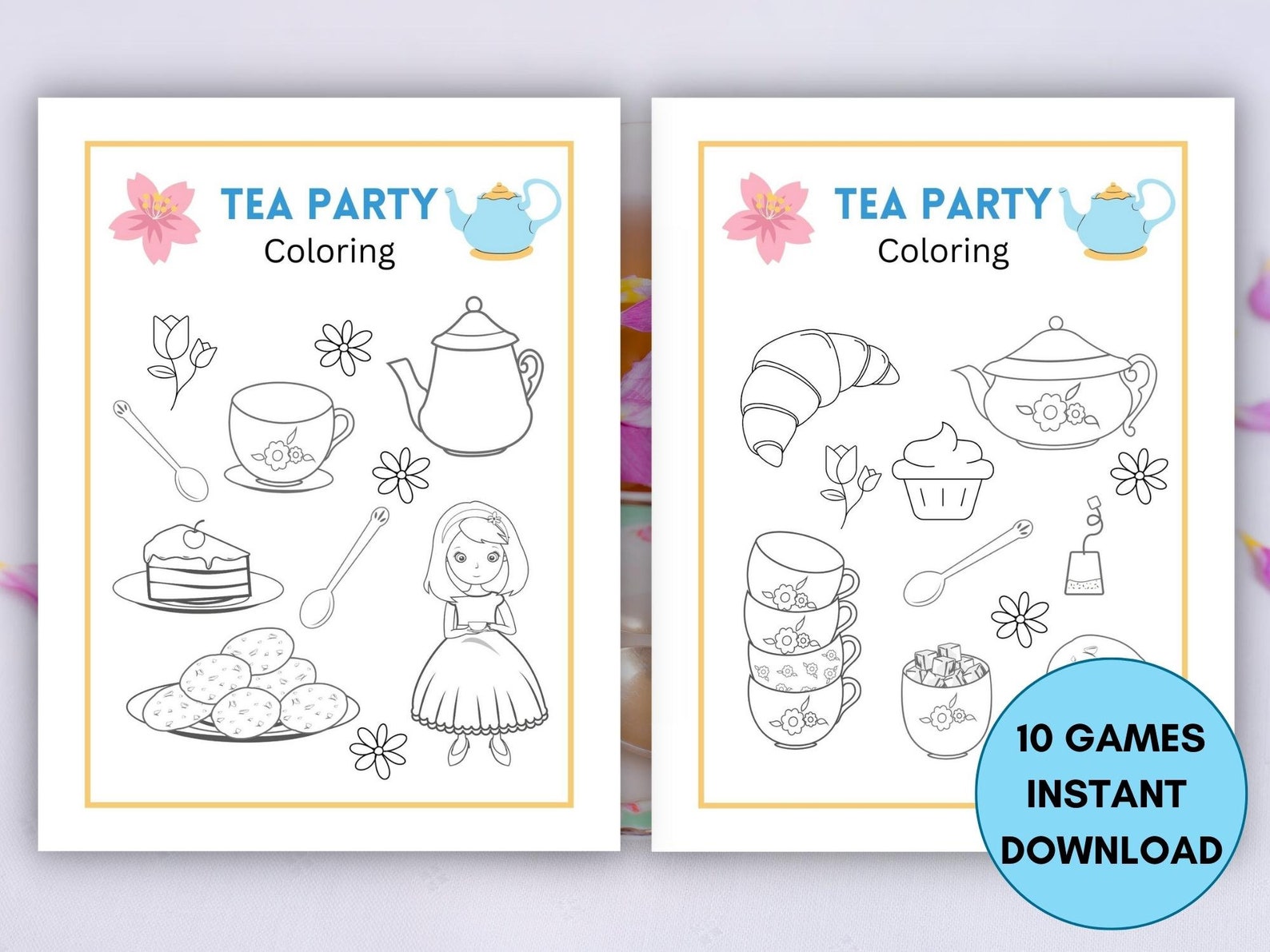 Kids Tea Party Games Tea Party for Girls Tea Party Games - Etsy
