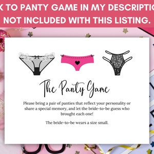Lingerie Trivia Game, Ladies Night Games, Bridal Wedding Shower, Dirty Bachelorette Party, Adult Galentines Day, Girls Sleepover Icebreaker image 6