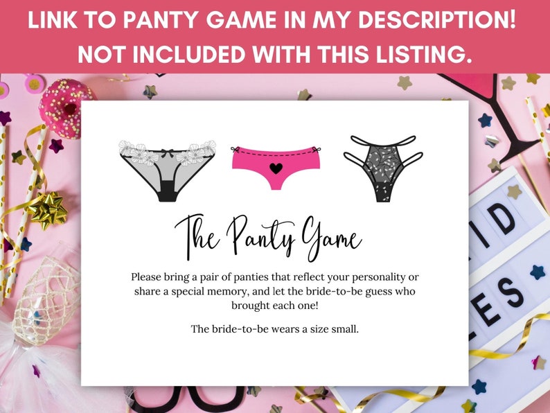 Lingerie Trivia Game, Ladies Night Games, Bridal Wedding Shower, Dirty Bachelorette Party, Adult Galentines Day, Girls Sleepover Icebreaker image 6