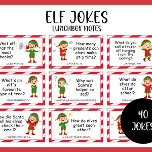 Blagues sur les elfes, Blagues de Noël pour enfants, 40 blagues sur les biscuits de Noël, Blagues sur la boîte à lunch, Notes sur la boîte à lunch, Blagues sur le calendrier de l'Avent, Noël amusant
