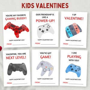 Gaming Valentinstage, Videospiele Valentinstage, Spaß Gamer Valentinstag Geschenkanhänger, Valentinstag Austauschkarten für Kinder, DIY