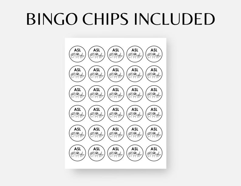 ASL Bingo, 30 American Sign Language Alphabet Bingo Cards, Special ...