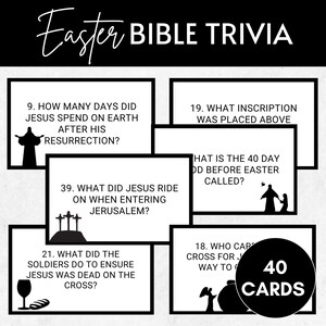 Easter Bible Trivia Printable Sunday School Activity the Easter Story Easter Bible Trivia Printable Sunday School Activity the Easter Story