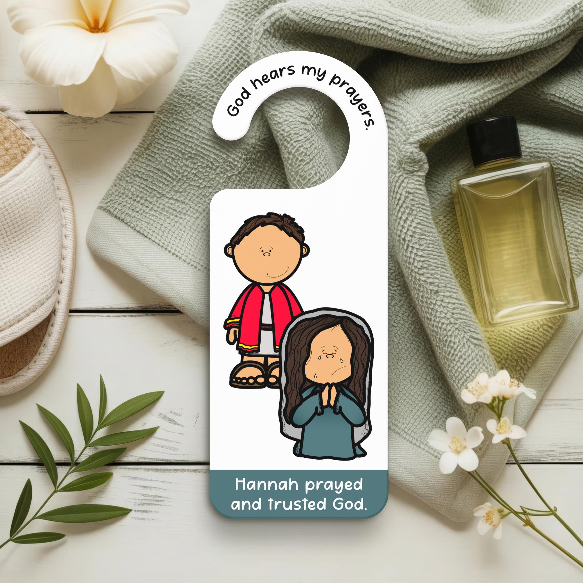 Hannah's Prayer, Hannah and Samuel Door Hanger, Easy Bible Craft, 1 ...