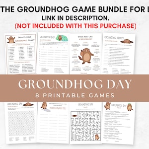 Groundhog Riddles, Fun Groundhog Party Game for Kids and Adults ...