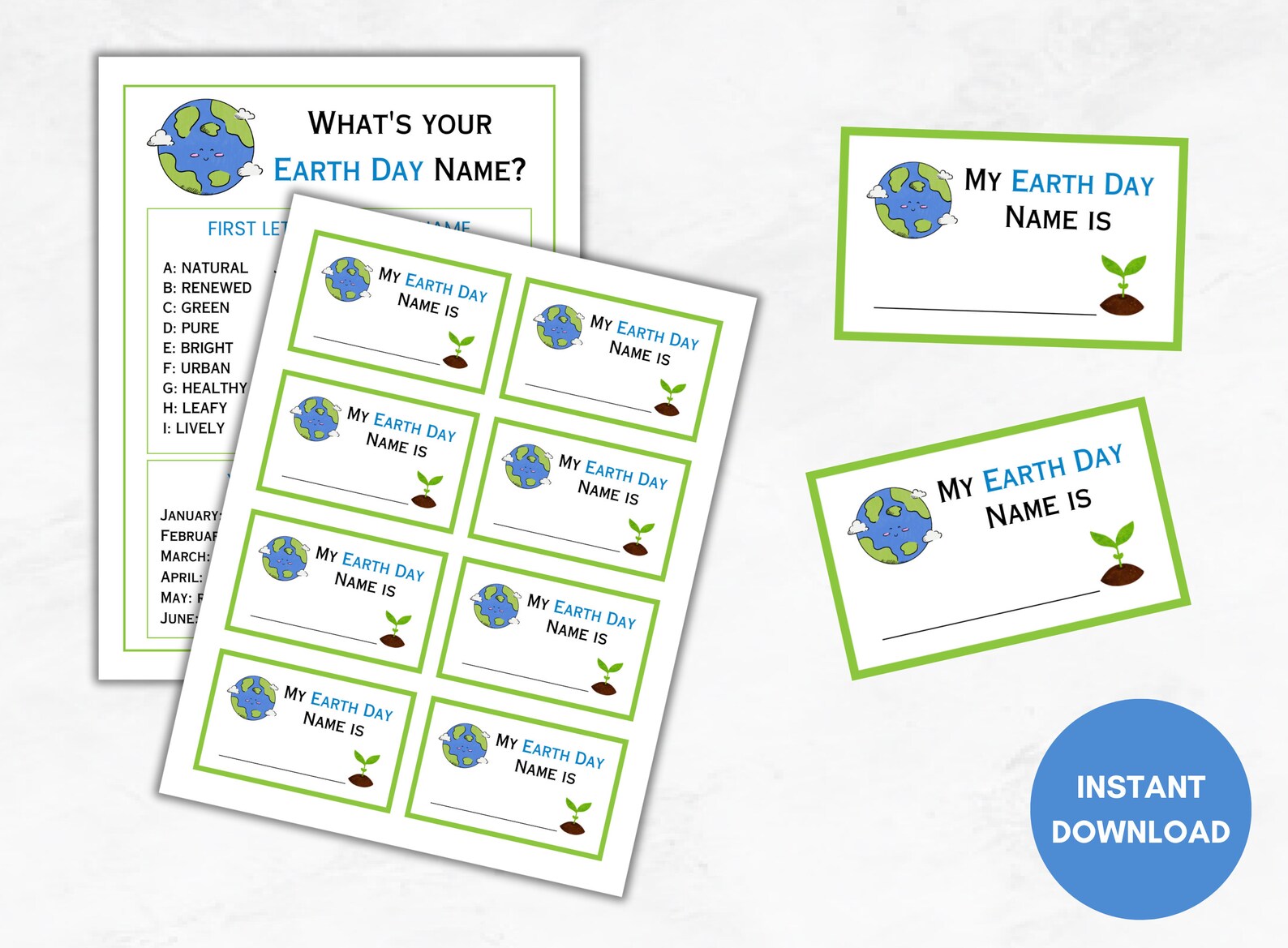 8 Printable Earth Day Games, Fun Earth Day Activities for Kids and ...
