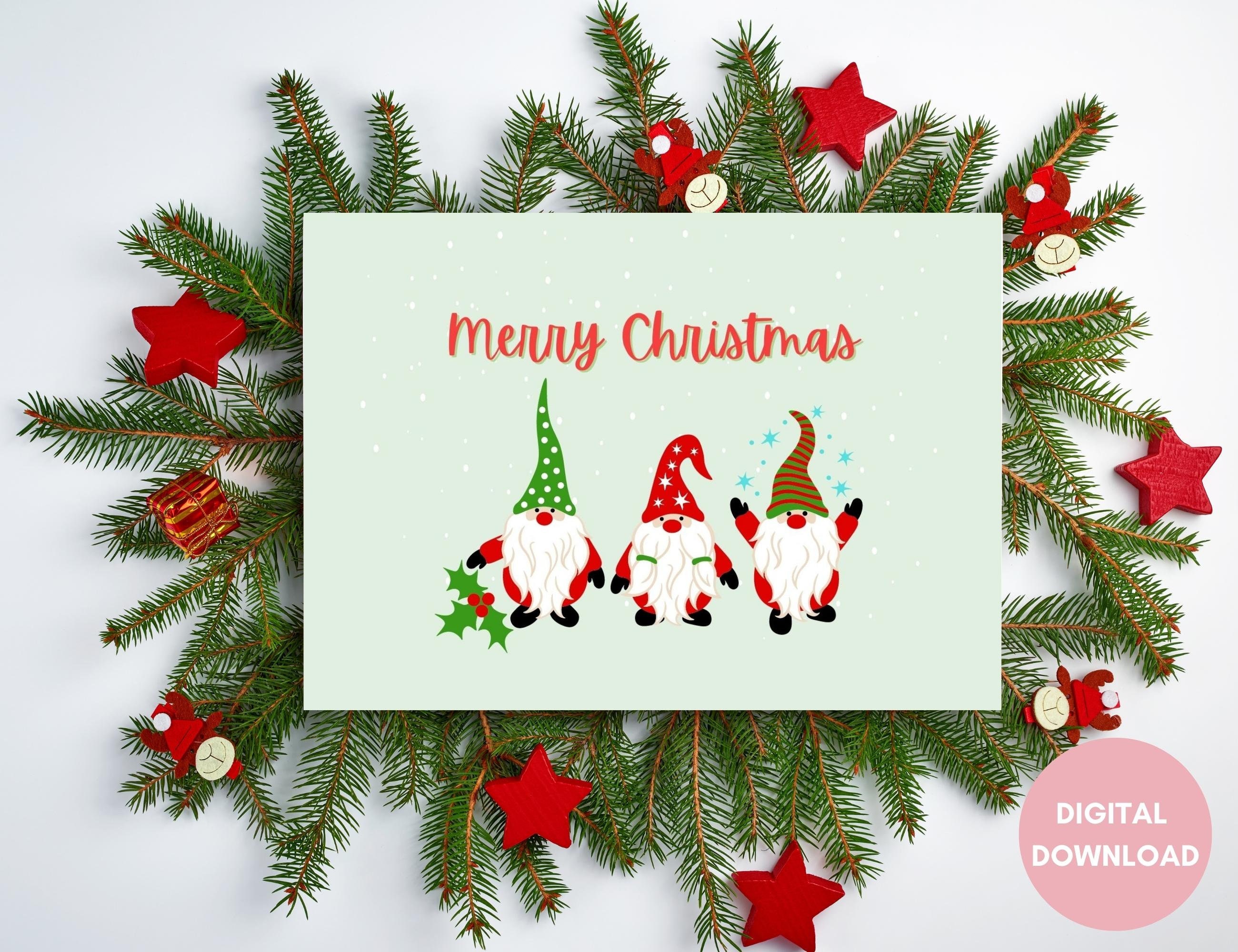 Bacon Christmas Card for Boyfriend Christmas Gifts Greeting Cards Christmas  Tree Christmas Gift Printable Card Downloadable 