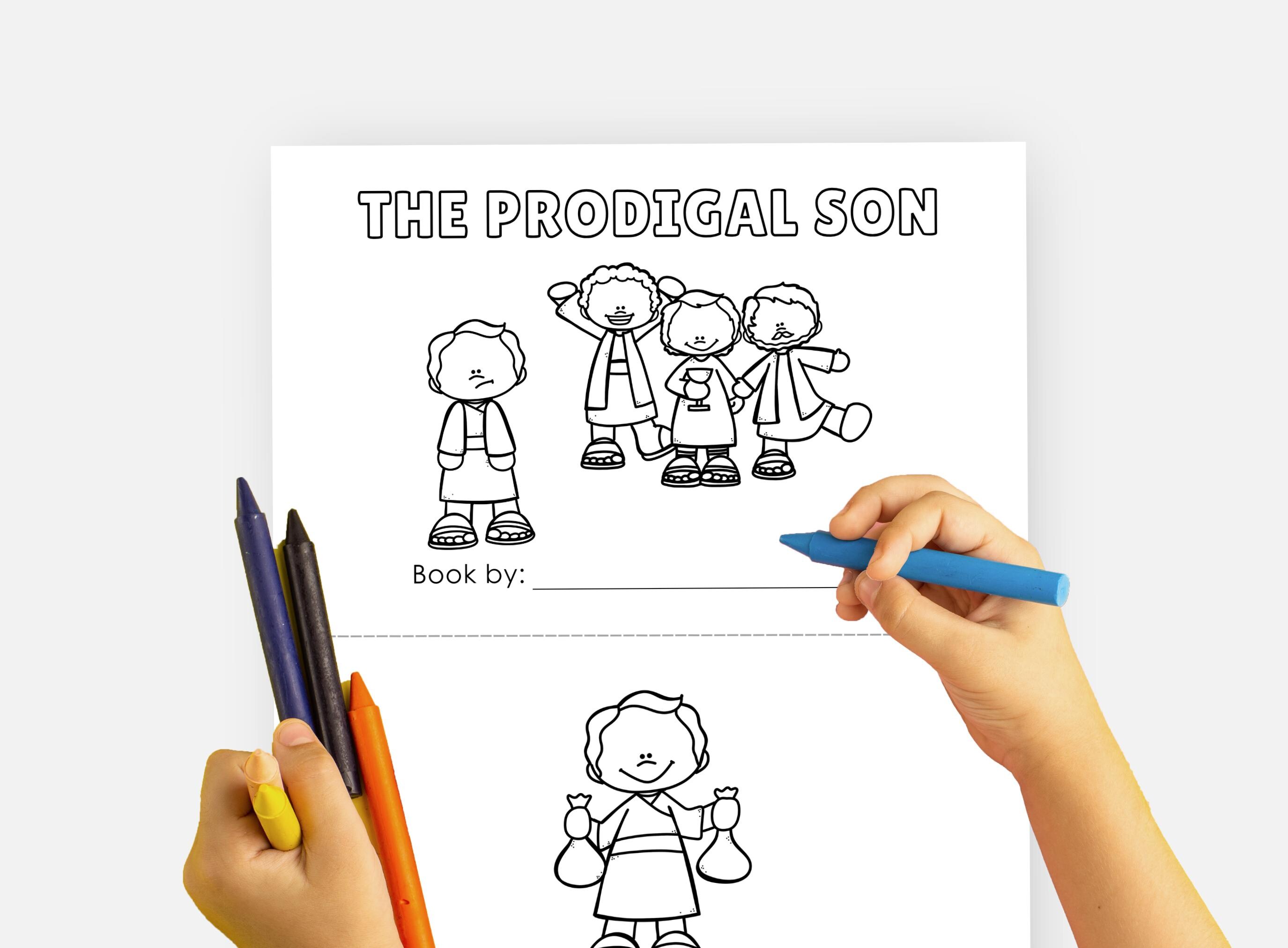 Parable of the Prodigal Son, Printable Mini Bible Book, the Lost Son ...