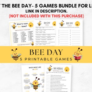 Bee Riddles, Fun Printable Party Game for Kids and Adults, Bee Theme ...