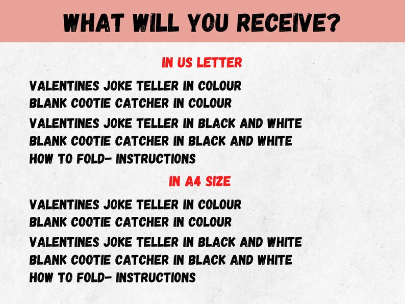 Valentines Day Joke Teller Printable, Cootie Catcher Template, School ...