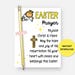 He is Risen Resurrection Tag, Christian Easter Tag, Printable Easter ...