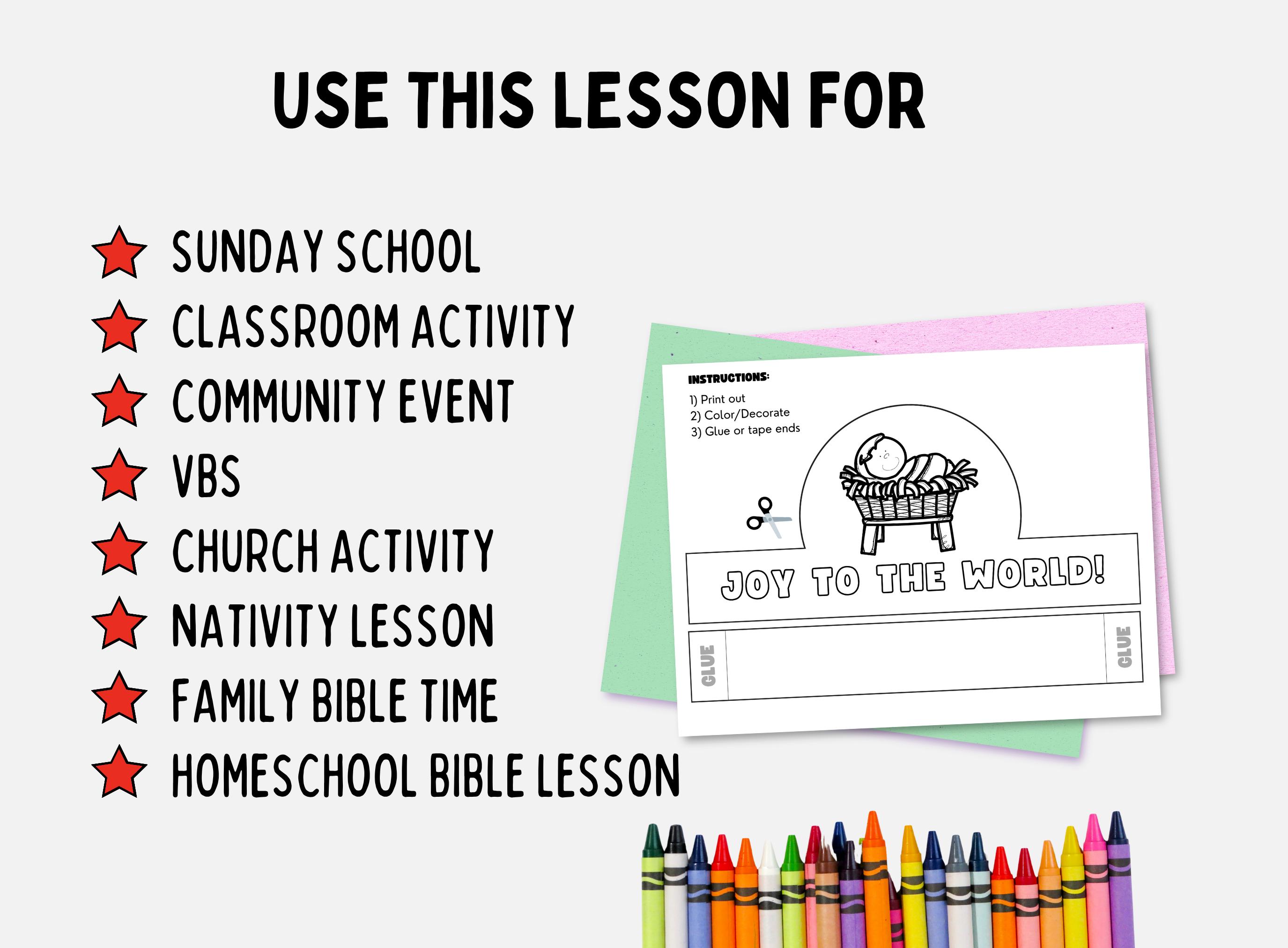 Christmas Bible Lesson, Nativity Story Printable, Birth of Jesus Sunday ...